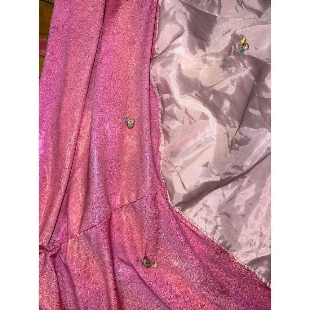 Pink Iridescent Beaded Shell Fringe Jellyfish Hanging‎ Room Decor Large shells